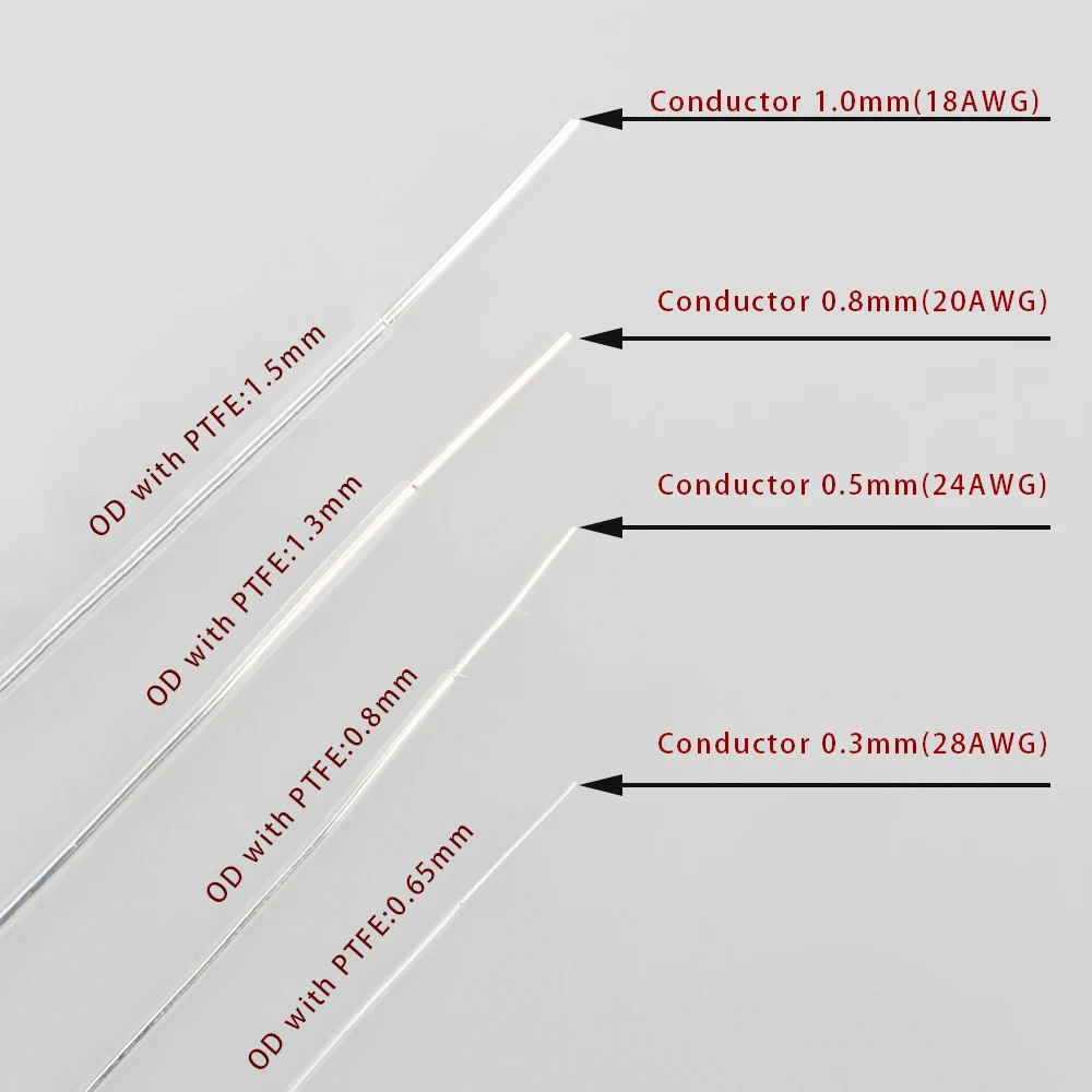 99.99998% 6N Solid Pure Silver Hifi Audio Cuffie Fai Da Te Auricolare Cavo Linea Di Segnale Filo Nudo