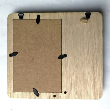 

Diamond Chalkboard Wood Color Wood Country Retro Wedding Countdown Photo Frame Display and Wall Hanging