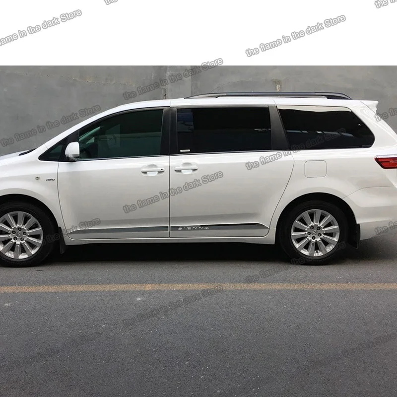 Lsrtw2017 автомобильные молдинги на кузов украшения для toyota sienna 2011 2012 2014 2015 2016 2017 2018 2019