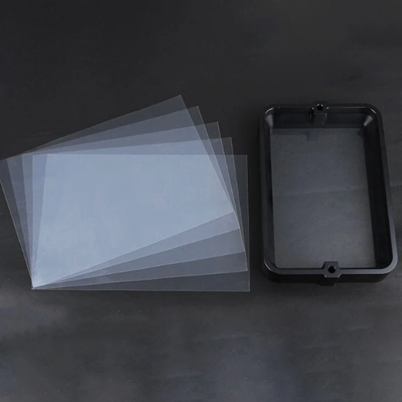 

Material Rack Black 178x120Mm with 5Pcs FEP Film for DLP SLA Wanhao D7 3D Printer Anodized Aluminium Resin Vat Steel Ring
