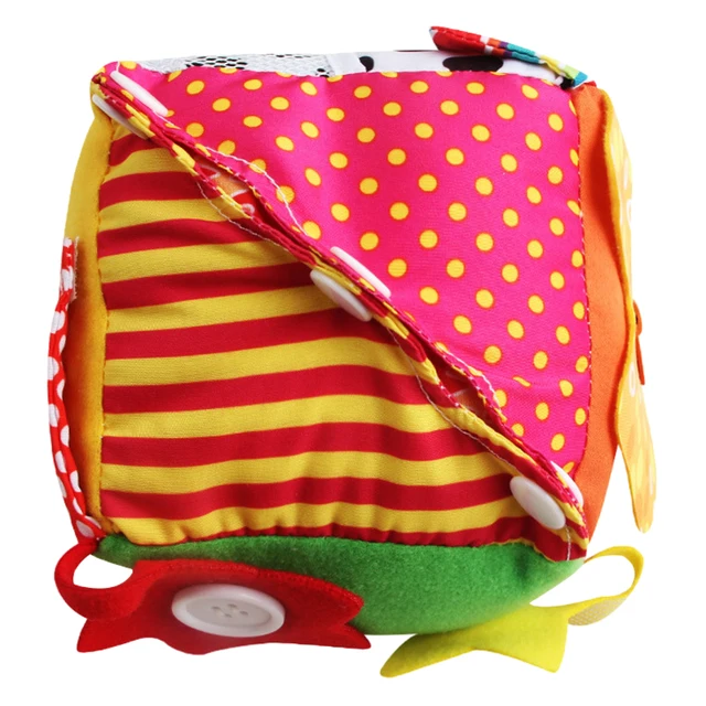 Baby Toddler Learn to Dress Cube - Zip, Snap, Button, Buckle, Lace & Tie - Fine Motor Skills Toys, Learning Basic Life Skills 1