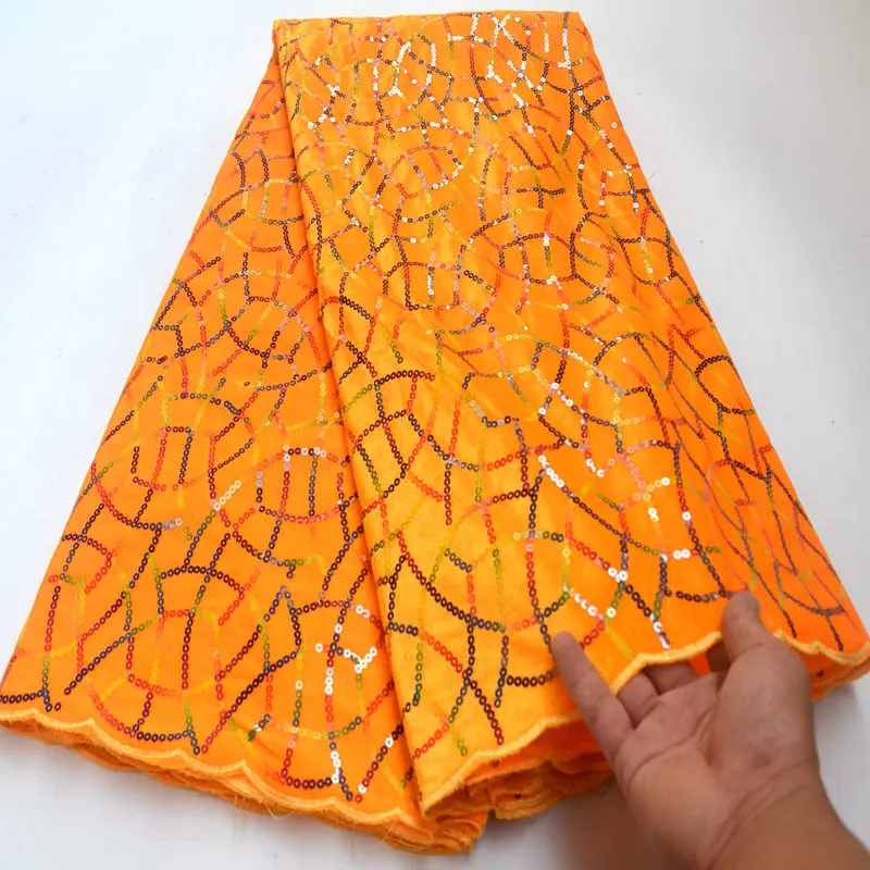 

Korea Velvet fabric With Sequins African French Velvet Lace Fabric High Quality Nigerian Lace Fabric For Wedding DG634