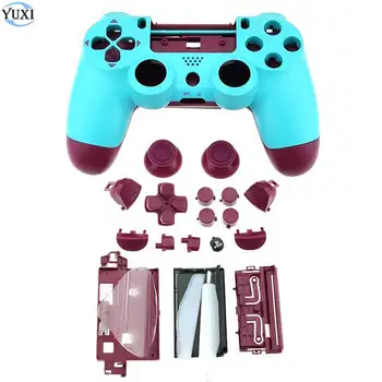 

YuXi Full Housing Shell Case Cover Buttons Mod Kit For Playstation 4 Dualshock 4 PS4 Pro Slim JDS-040 Controller Replacement
