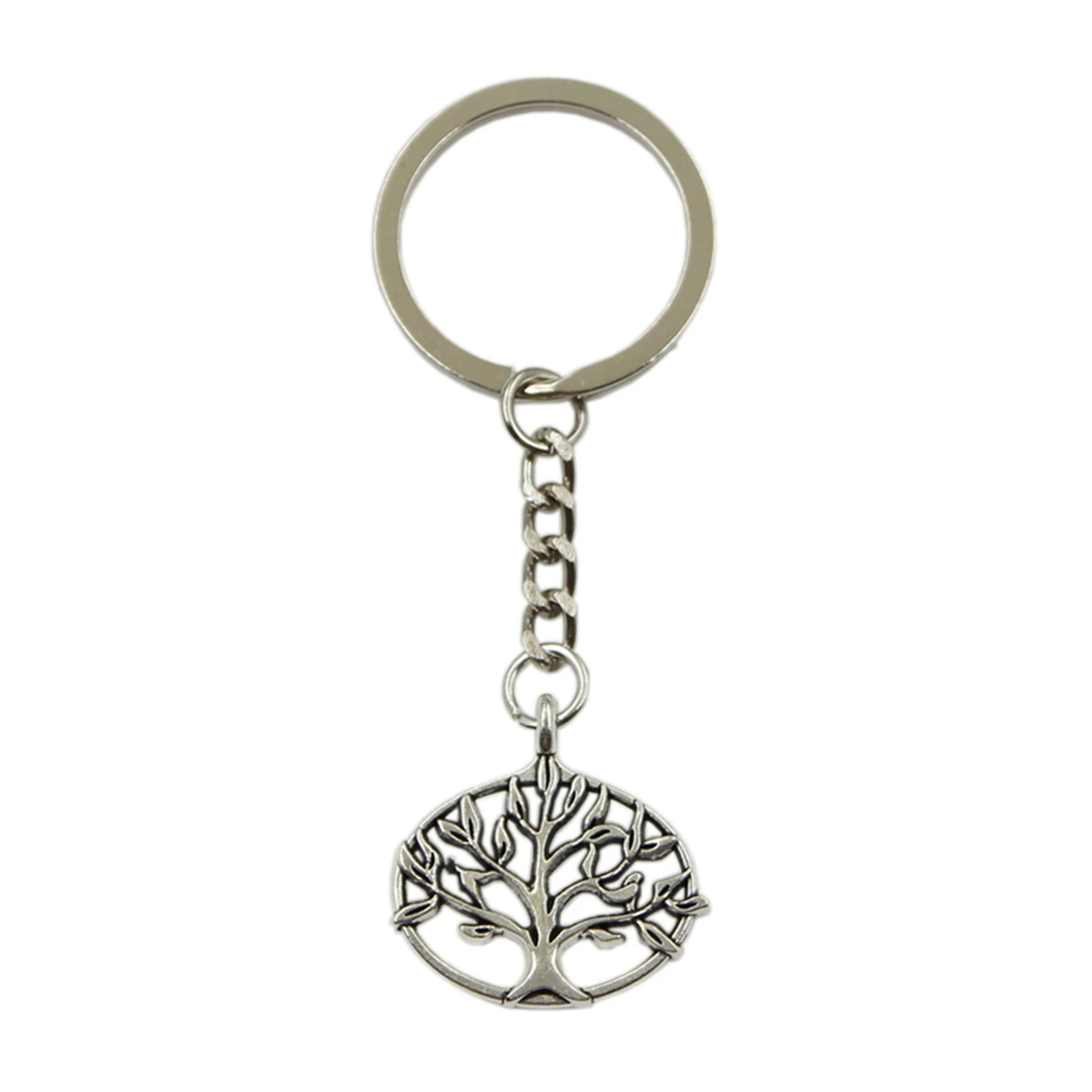 New Fashion Men High Quality Car Keychain DIY Metal Holder Chain Bronze Silver Color Life Tree Pendant For Gift | Украшения и