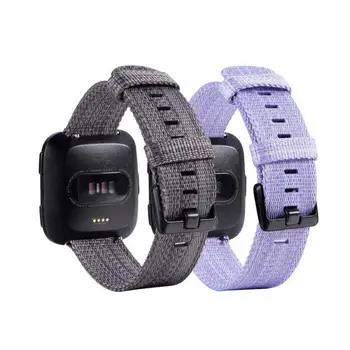 

Nylon Fabric Strap for Fitbit Versa 2 1 bracelet strap women wrist band Smart watch strap for Fitbit Versa Versa Lite watch band