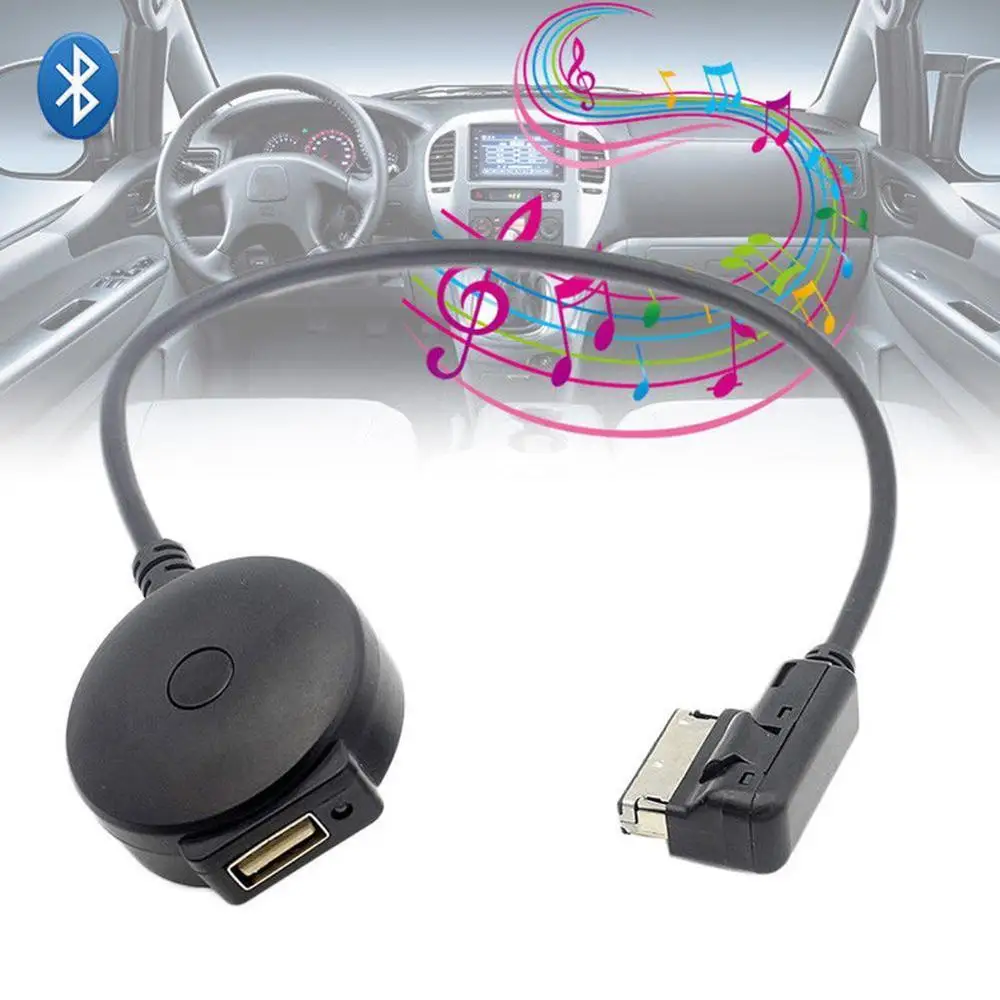 Bluetooth AUX приемник кабель с USB адаптером для VW Audi A4 A5 A6 Q5 Q7 до 2009 аудио медиа вход AMI MDI интерфейс