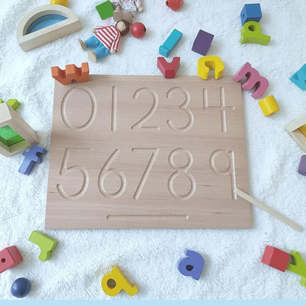 Trabalho em Casa Montessori Língua Brinquedos Inglês Capital Alfabeto Letras & 0-9 Digitals Placa Cognição Escrita Prática Preshool Brinquedo Mod. 341378 14 Computers & Electronics