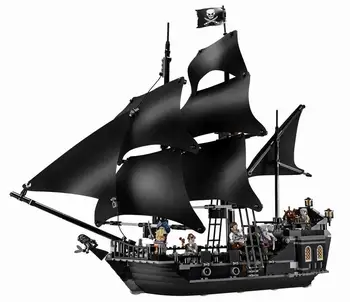 

The Black Pearl Ship Compatible lepinblock Pirates Ships 4184 4195 Caribbean Model Building Blocks Boys Christmas Gift Kids Toys