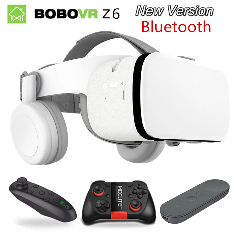 

Bobovr Z6 vr Helmet casque glasses 3D Cardboard Box with Controller VR headset for phone Smart glasses Lunette cardboard