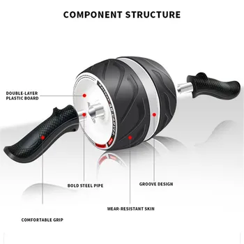 

Ab Carver Roller Workout Machine with Removable Handles Sturdy Ab Core Trainer Machine with Spring Back