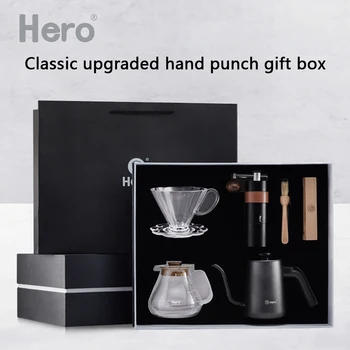 

Manual Coffee Grinder Gift Box Coffee Grinder Sets Mini Hand Manual Pot Maker Espresso Latte Cappuccino Accessories Gift Box
