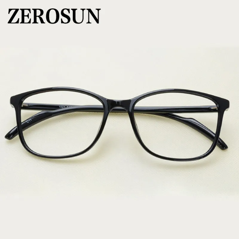 Zerosun, прозрачные очки, оправа для мужчин и женщин, TR90, очки для мужчин и женщин, ультра-светильник, очки для девушек, очки по рецепту