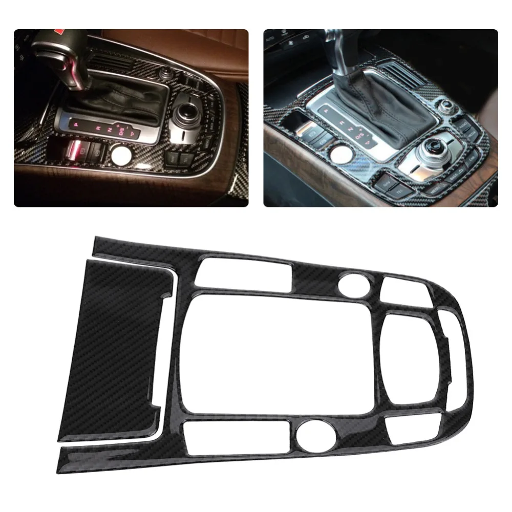 

Carbon Fiber Car Center Console Decoration Protection Car Styling Gear Shift Panel Cover Trim for Audi A4 Accessories