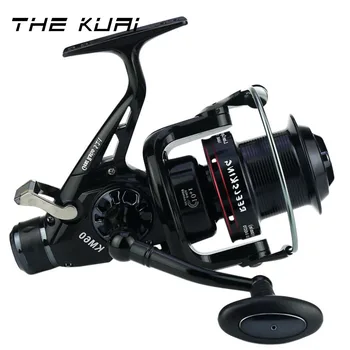 

TheKuai Dual Brake CNC Rocker Fishing Reel Carp Fishing Reel Spinning Fishing Reel 5.2:1 Casting Double Brakes Carretilha