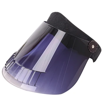 

Sun Protection Hat Full Face Anti Saliva Fog Isolation Visor Cover Mask PC Hard Panel Hat For Traveling Shopping Outdoor