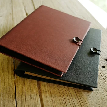 

Leather Buttons Diy Handmade Loose-Leaf Photo Albums Paste Paste Card Inside Pages Vintage Album Delivery Gift Boxes Scrapbook
