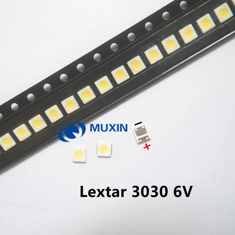 LED Backlight High Power 1.8W 3030 6V Cool white 150-187LM PT30W45 V1 TV Application 200pcs | Лампы и освещение