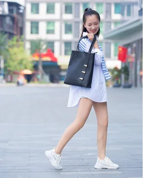 

2020 Design Women's Tote Bag Verticle Casual Shoulder Bag