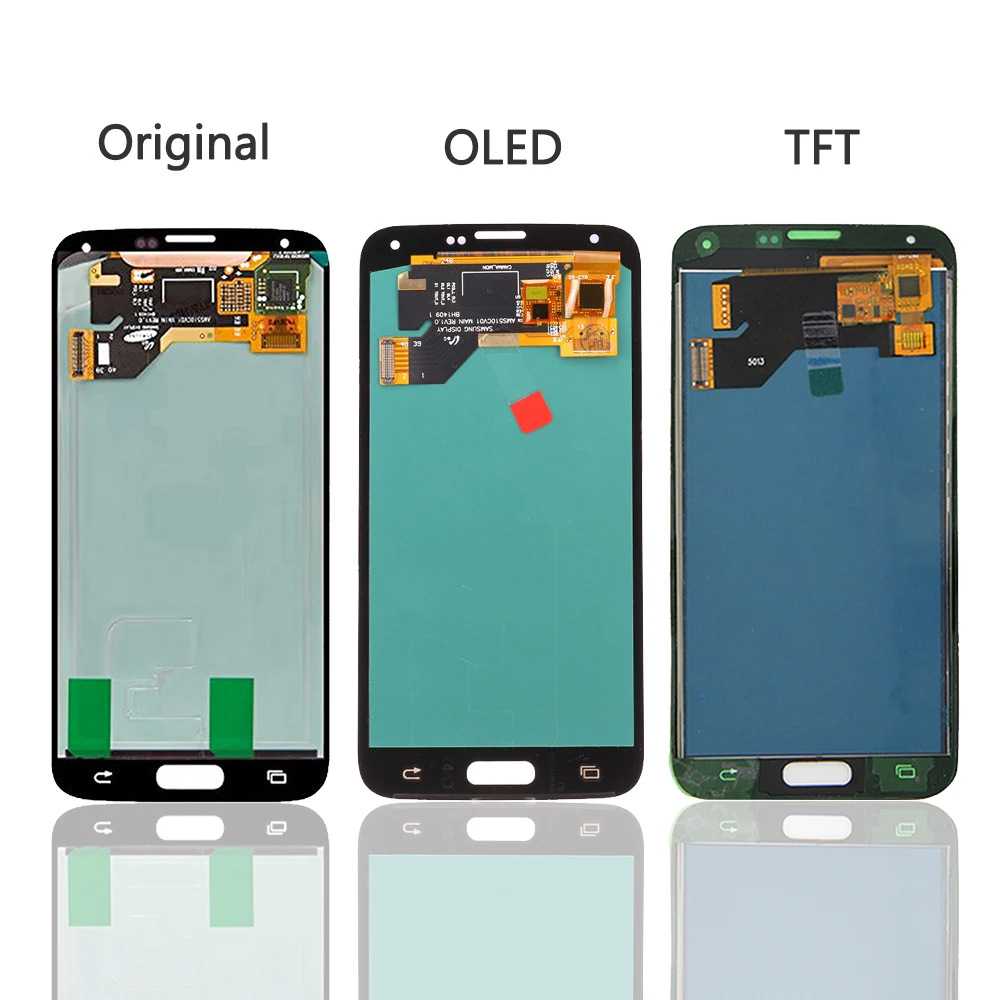 Полный дигитайзер Super AMOLED S5 LCDs для samsung Galaxy S5 i9600 G900 G900F телефон ЖК-дисплей сенсорный экран сборка Замена