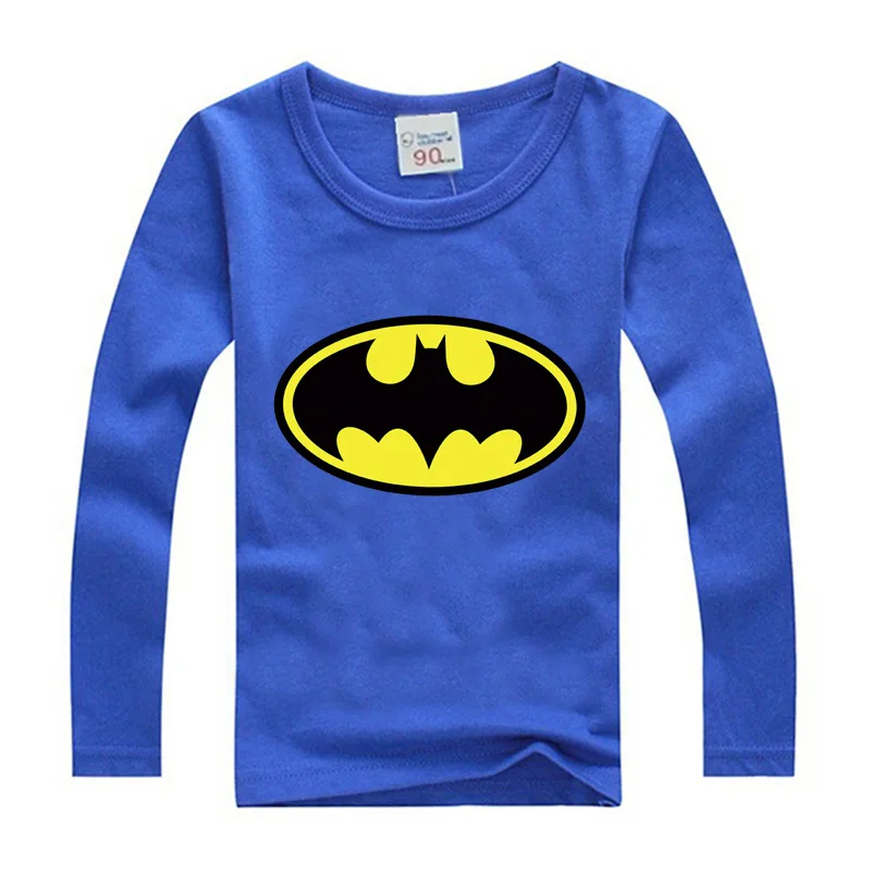 Детская футболка с длинным рукавом изображением супергероев Бэтмена