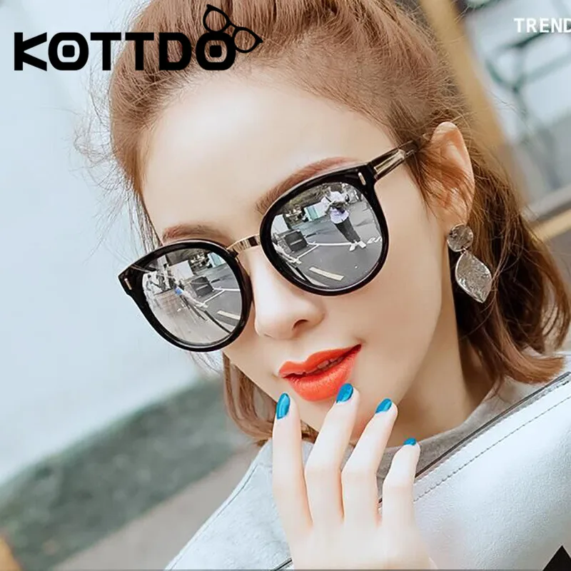 KOTTDO, винтажные круглые негабаритные солнцезащитные очки, женские ретро роскошные женские солнцезащитные очки, классические очки, женские солнцезащитные очки, фирменный дизайн