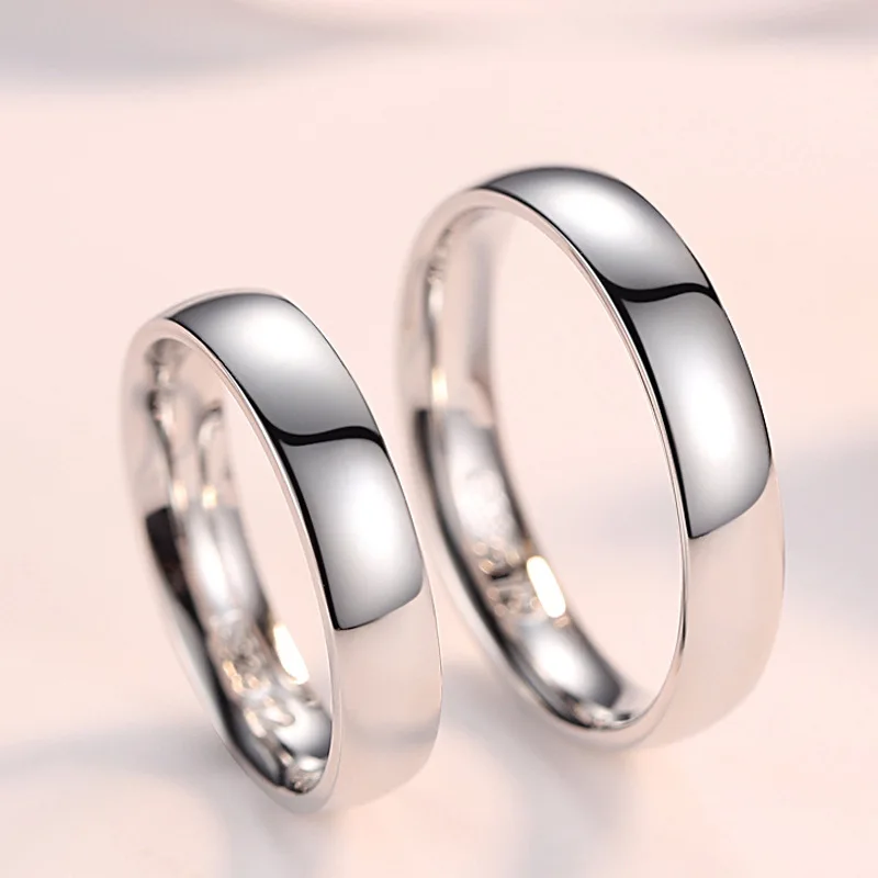 Ring 925 Sterling Silver Couple Ring Wedding Band Jewelry Anniversary Gift For Lovers Women Men