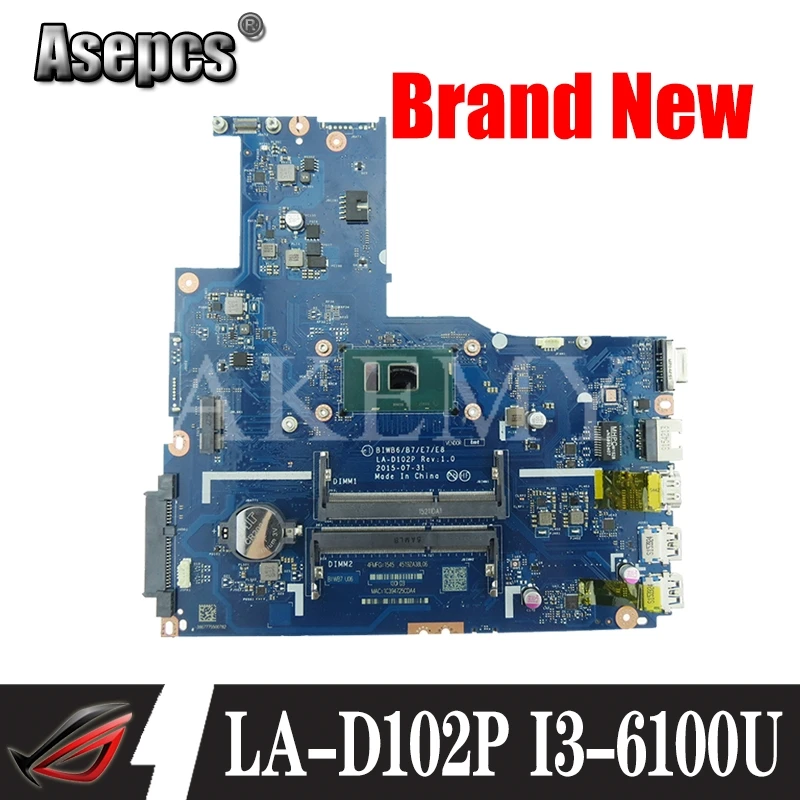 Akemy BIWB6/B7/E7/E8 For Lenovo B51-80 B51 80 LA-D102P Laotop Mainboard Motherboard w/ I3-6100U CPU | Компьютеры и офис