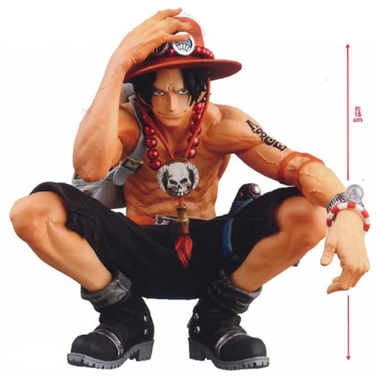 

Diffuse Dynamic Square Anime Navigation/One Piece Group Vertical Type Fire Fists Ace Squatting Prize Figure Boxed Garage Kit Mod