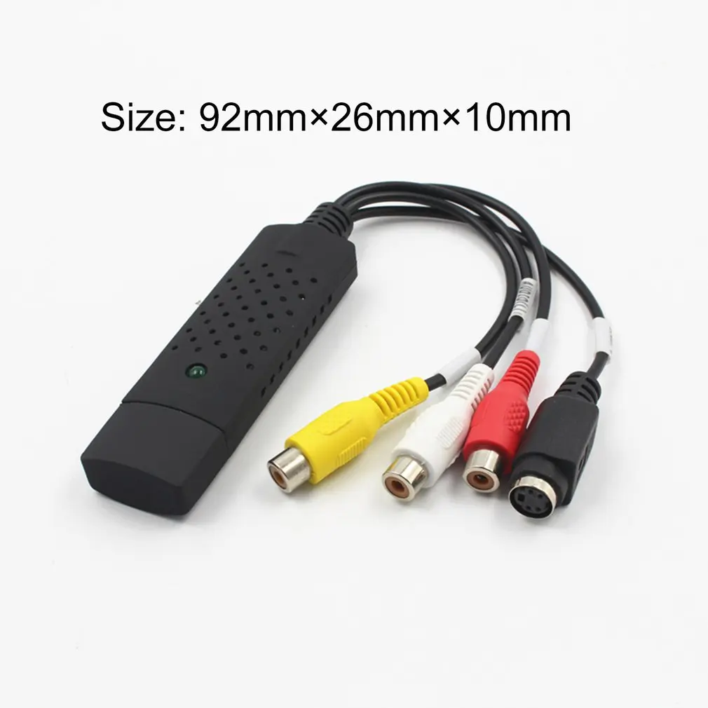 USB 2 0 Легкий колпачок Видео ТВ DVD VHS DVR Захват адаптер видео поддержка Win8 Win10 для MAC