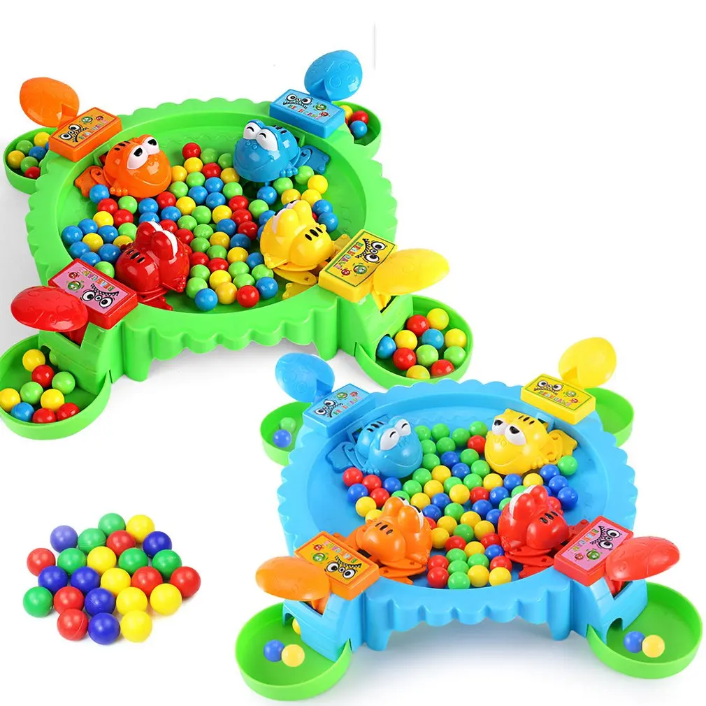 Новые 60 лягушек глотания бусины для кормления лягушек едят бобы мозговая доска игры родитель-ребенок игры обучающая игрушка без лягушки