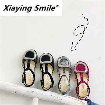 

Xiaying Children Shoes 2019 Korean Edition New Kid Baotou Sandals Little Girl Princess Soft Bottom Water Diamond Single Shoes