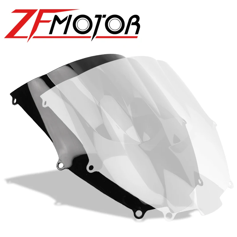 Новое черное ветровое стекло для мотоцикла с двойными пузырьками Kawasaki Ninja ZX-9R ZX9R
