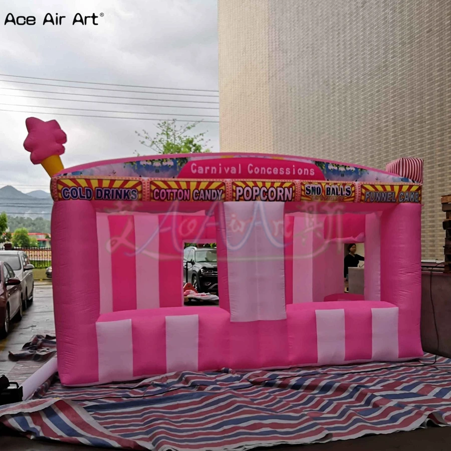Горячая Распродажа 6m L x 4m W Оксфорд надувной карнавал treat shop воздушные
