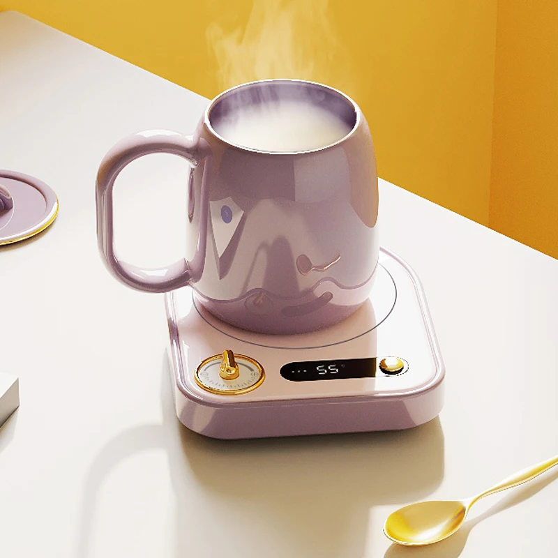 220V Cup Heater Coffee Mug Warmer Heating Coaster Smart