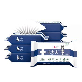 

20pcs / bag Disinfection Portable Swab Pad Wipes Disinfectant Cleaner Cleaning Wipes
