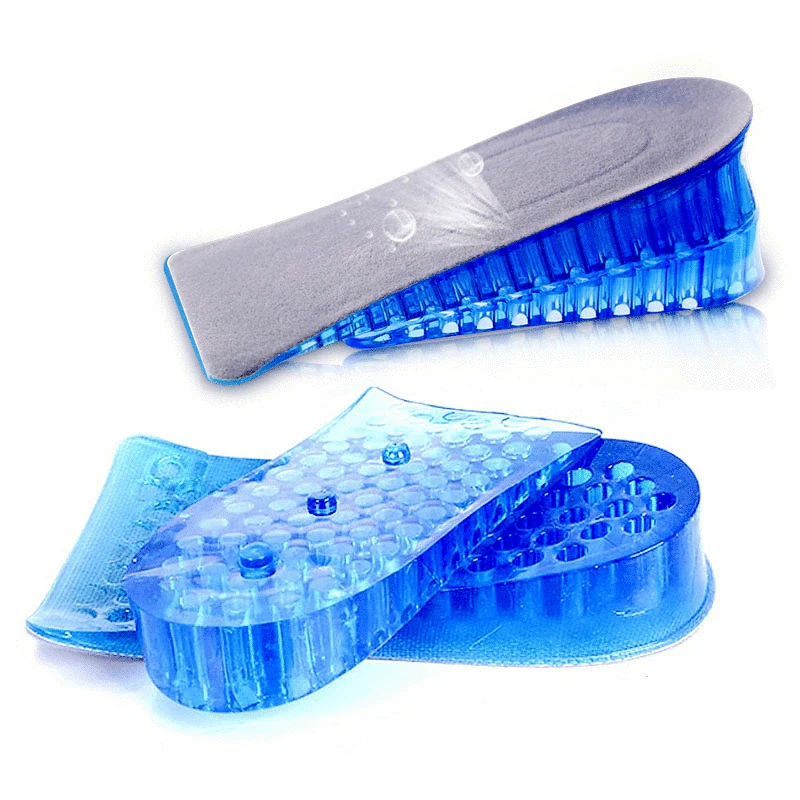 2 Schicht H he Erh hen Einlegesohle Silikon Ferse Kissen Eins tze Gel