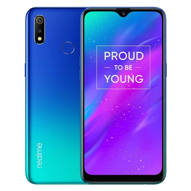 Глобальная версия OPPO realme 3 3 ГБ ОЗУ 32 Гб ПЗУ процессор Helio P70 AI 6," Dewdrop display ColorOS 6,0+ Android P смартфон - Цвет: Radiant Blue