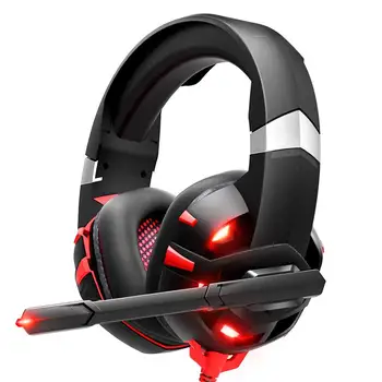

Surround Sound USB Gaming Headset PS4 Wired Stereo Game Headphones Casque with Mic for Computer Laptop Phone LED Lights
