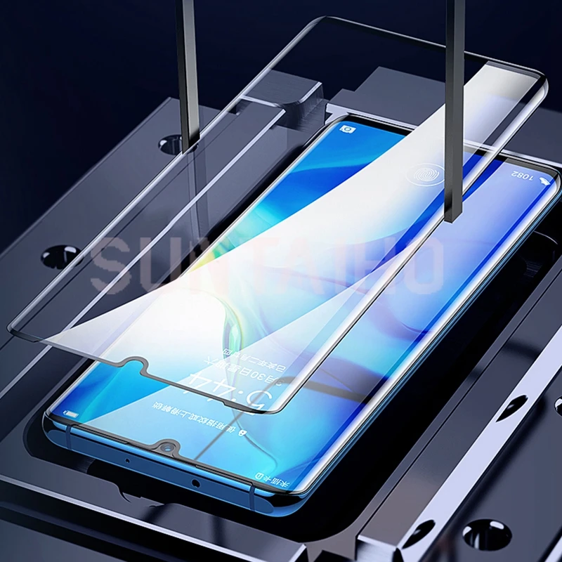 9D закаленное стекло для huawei P30 P20 Lite Защитная пленка с закругленными краями P10 Plus