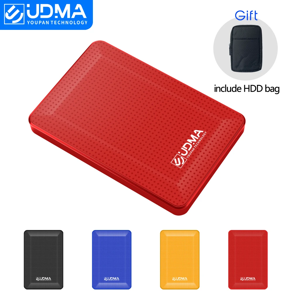 portable hard disk UDMA 2.5'' External Hard Drive Disk USB3.0 HDD 120G 160G 320G 500G 1TB 2TB HDD Storage for PC, Mac,TV include HDD bag gift external disk drive