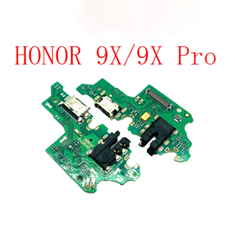 Части платы разъема для зарядки гибкий кабель с микрофоном HuaWei Honor 9X Pro|Шлейфы
