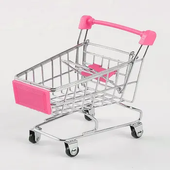

Creative Supermarket Mini Shopping Cart Trolley Metal Simulation Kid Toy