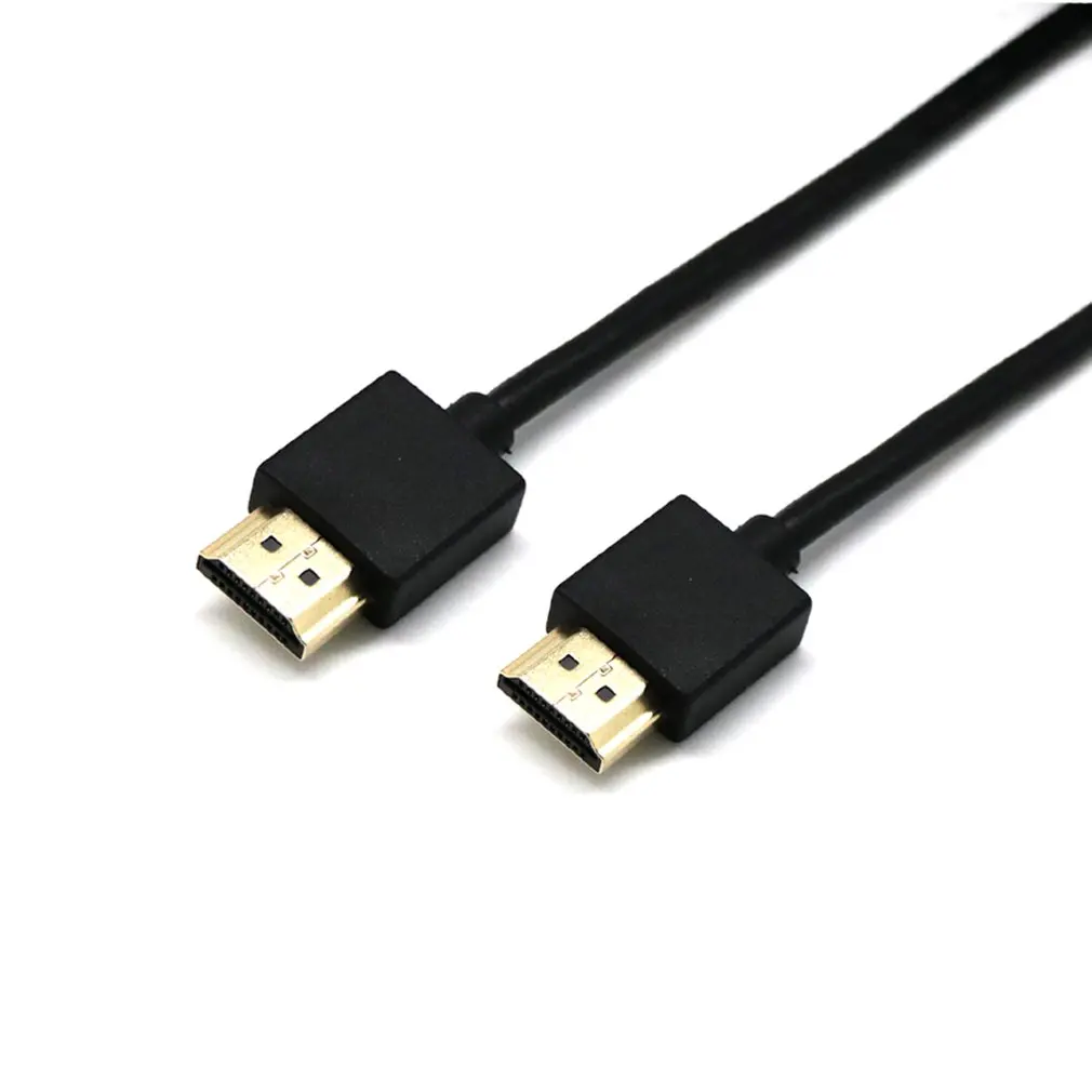 Черный Ультратонкий HDMI кабель для Bluray DVD PS3 HD TV XBOX LCD PC 1080P|Кабели VGA| |