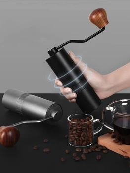 

1Set Portable Hand coffee grinder high quality coffee grinder grind machine mill Stainless steel core fresh pulverizer