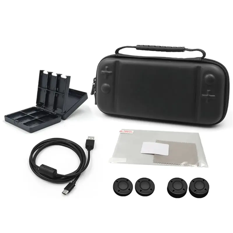 

1Set Portable Hard Water-resistent EVA Shell Carrying Case Storage Bag Gaming Card Holder Box for Nintend Switch Lite Accessorie