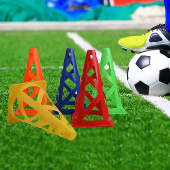 

5Pcs Hollow PE Soccer Football Basketball Training Anti-wind Sign Cone Barrier raining Anti-wind Sign Cone Barrier Sign Barrier