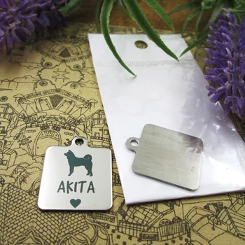 

10pcs--"Akita"dog lover dog owner stainless steel charms more style for choosing DIY Charms pendants for necklace