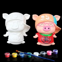 Детская игрушка для сохранения выпавших, гипсовая кукла, цветной рисунок, белый эмбрион, живопись, танк,, сделай сам, не плохой, не пластик