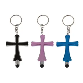 

1PC Universal Plastic Capacitive Touch Screen Stylus Pen Touch Pen Keychain for Tablet PC Pad Phone Cross Pen