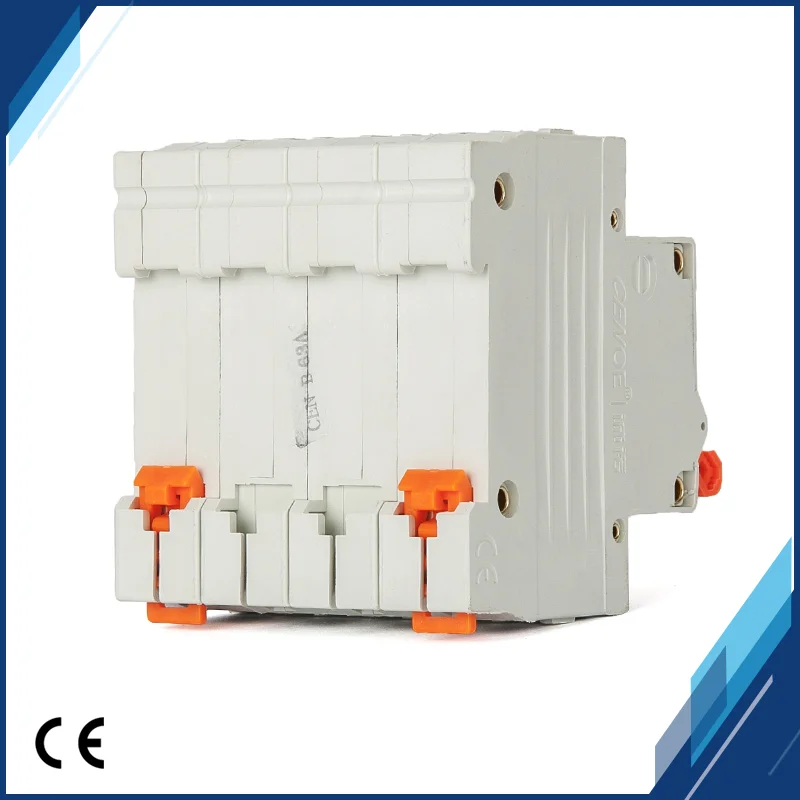 4P Мини автоматический выключатель MCB 415VAC 10A 16A 20A 25A 32A 40A 50A 63A главный выключатель функция маленький автоматический выключатель CE одобрено